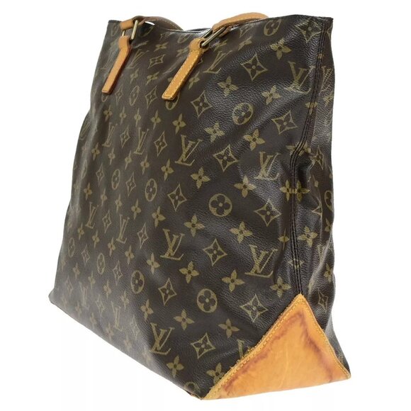 LOUIS VUITTON Cabas Mezzo Shoulder Bag Monogram Leather Brown - Picture 12 of 16